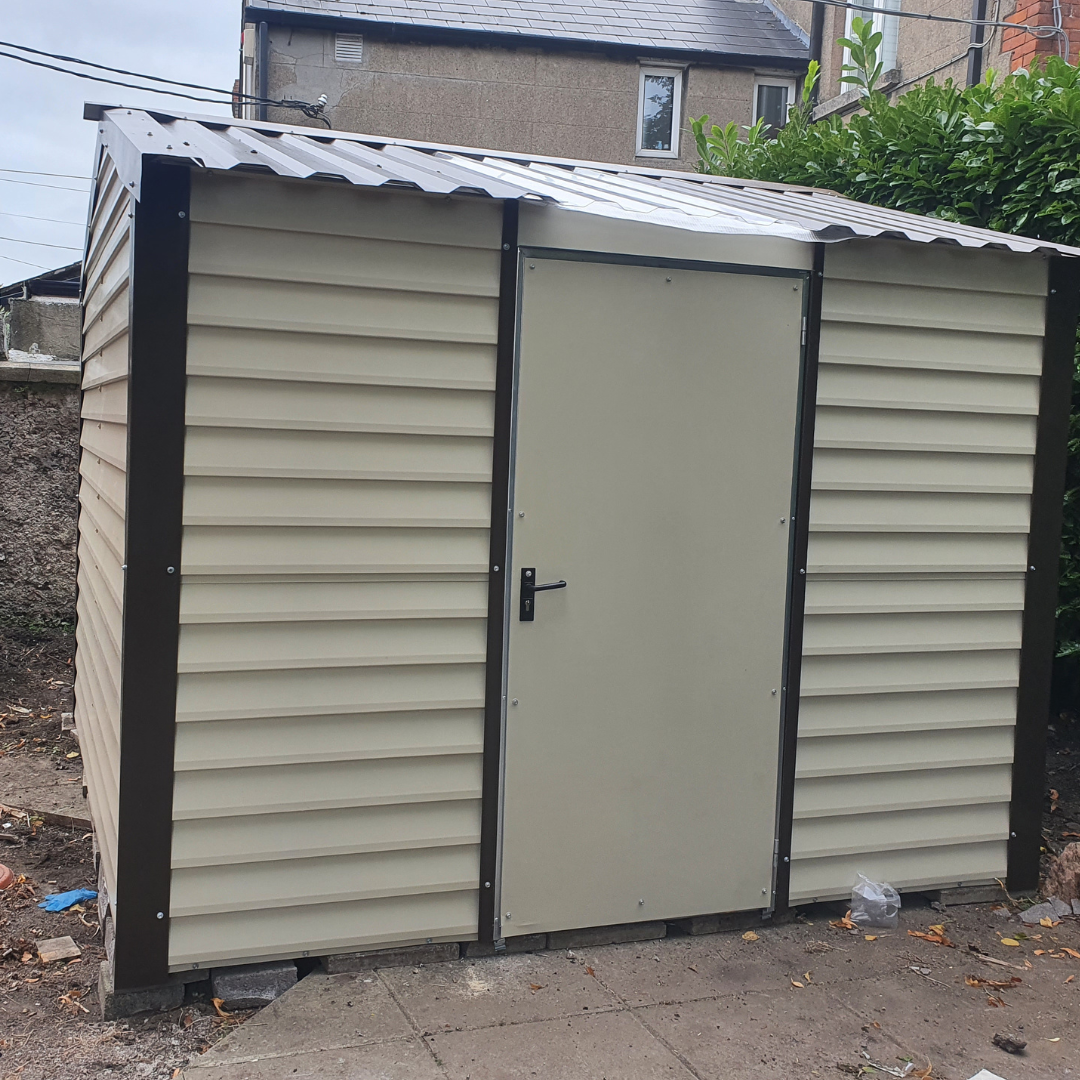 Mushroom PVC coated steel shed