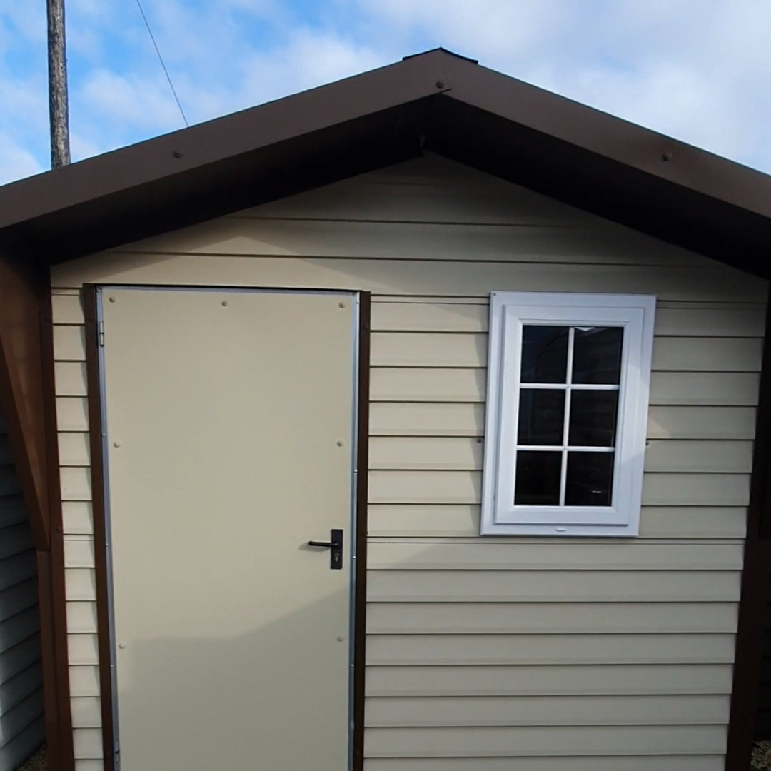 Mushroom PVC coated steel shed