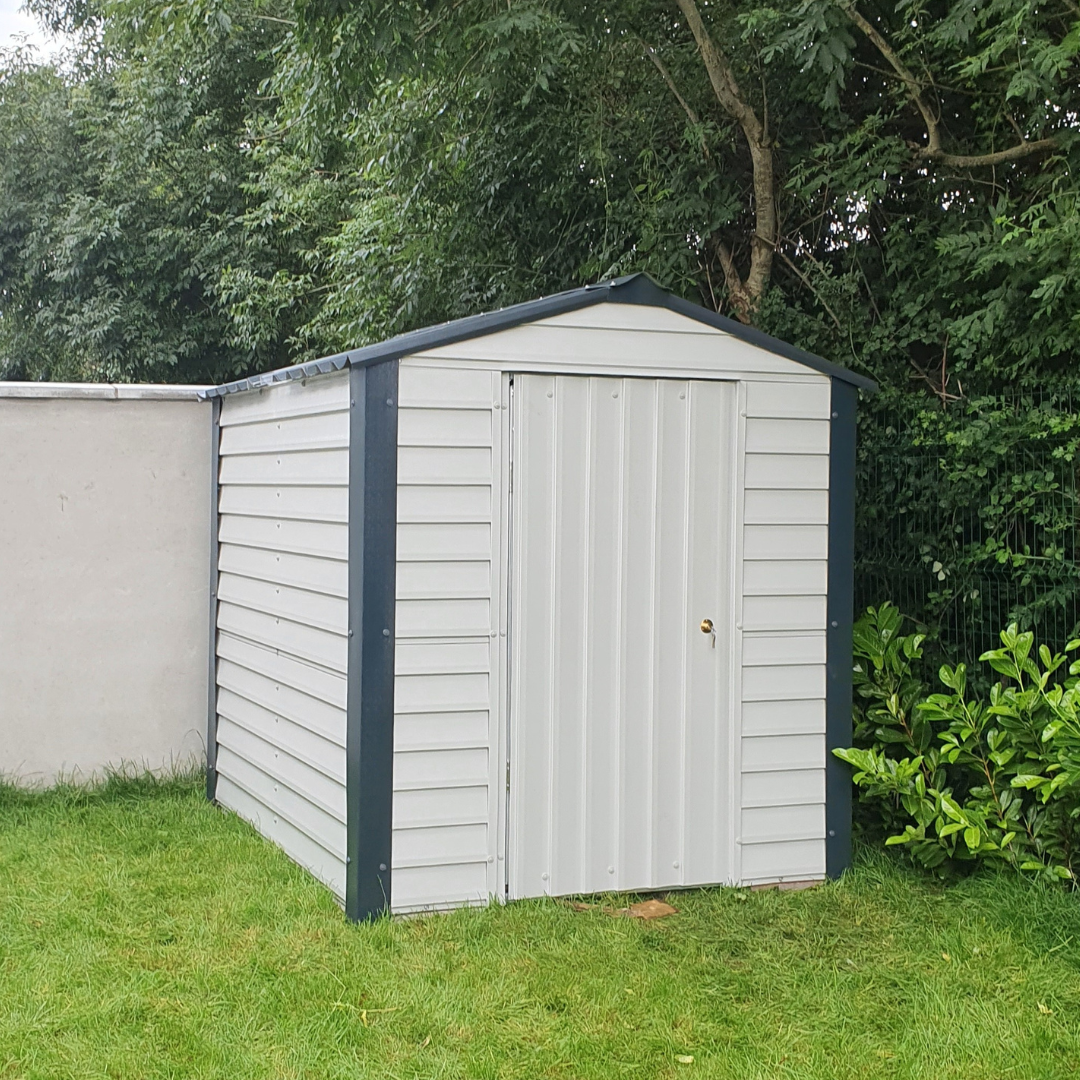 Goosewing Grey PVC Coated Steel Shed