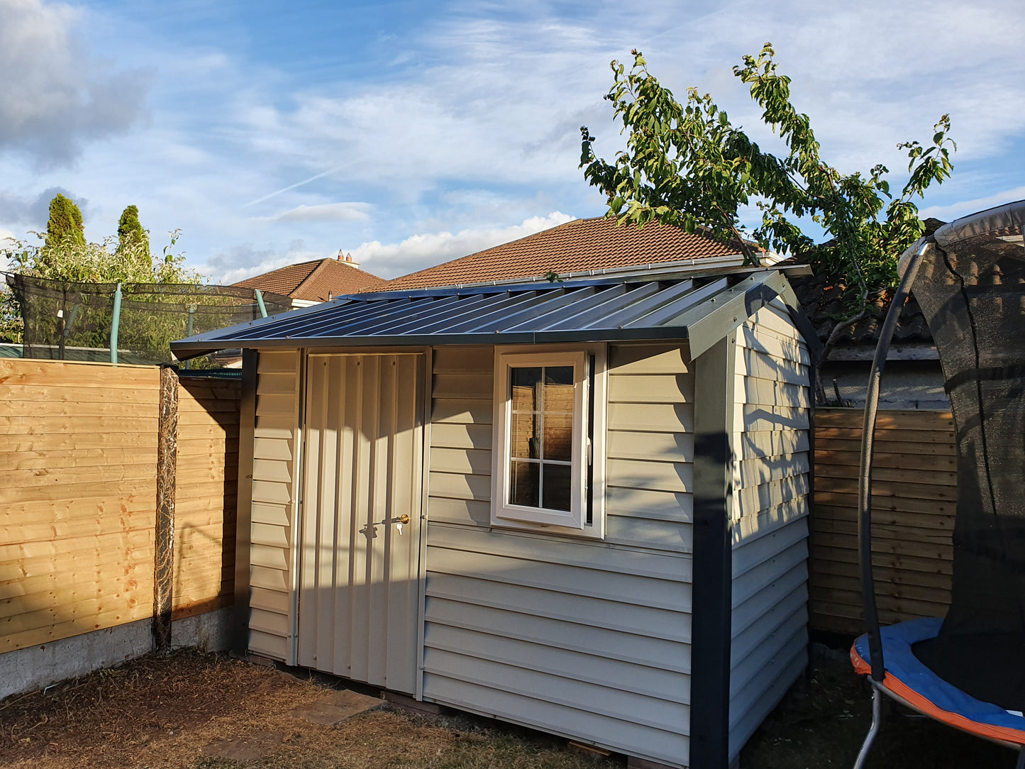 Overhang PVC Coated Steel Shed Range