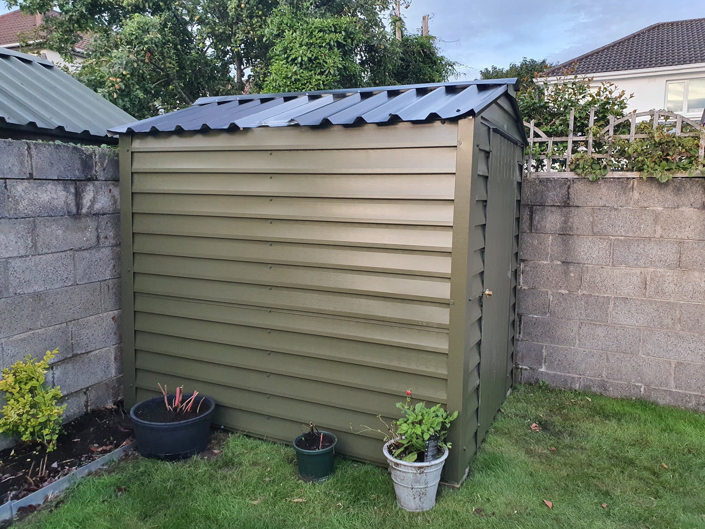 13ft4 x9ft6 PVC Coated Steel Shed