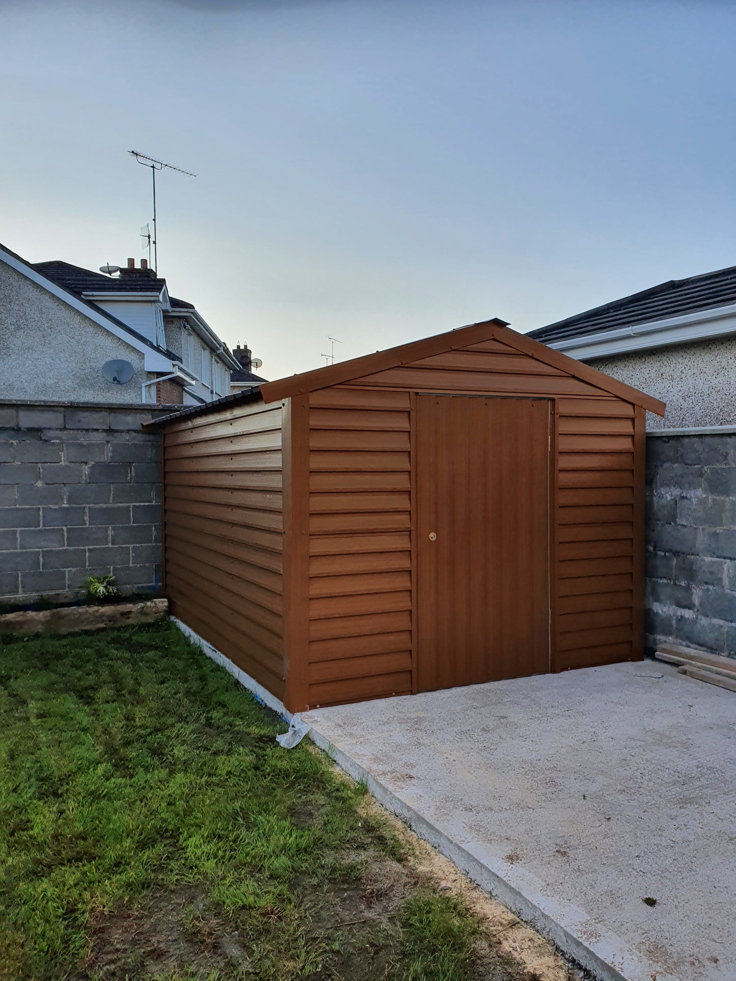 13ft4 x9ft6 PVC Coated Steel Shed