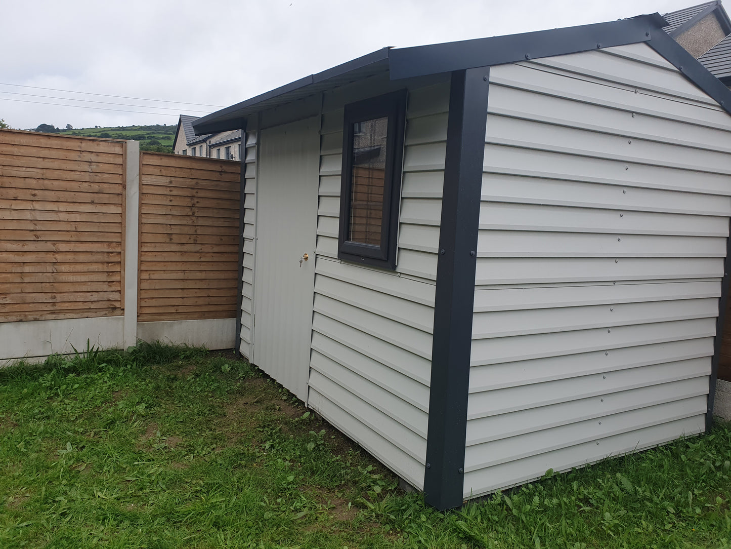 Overhang PVC Coated Steel Shed Range