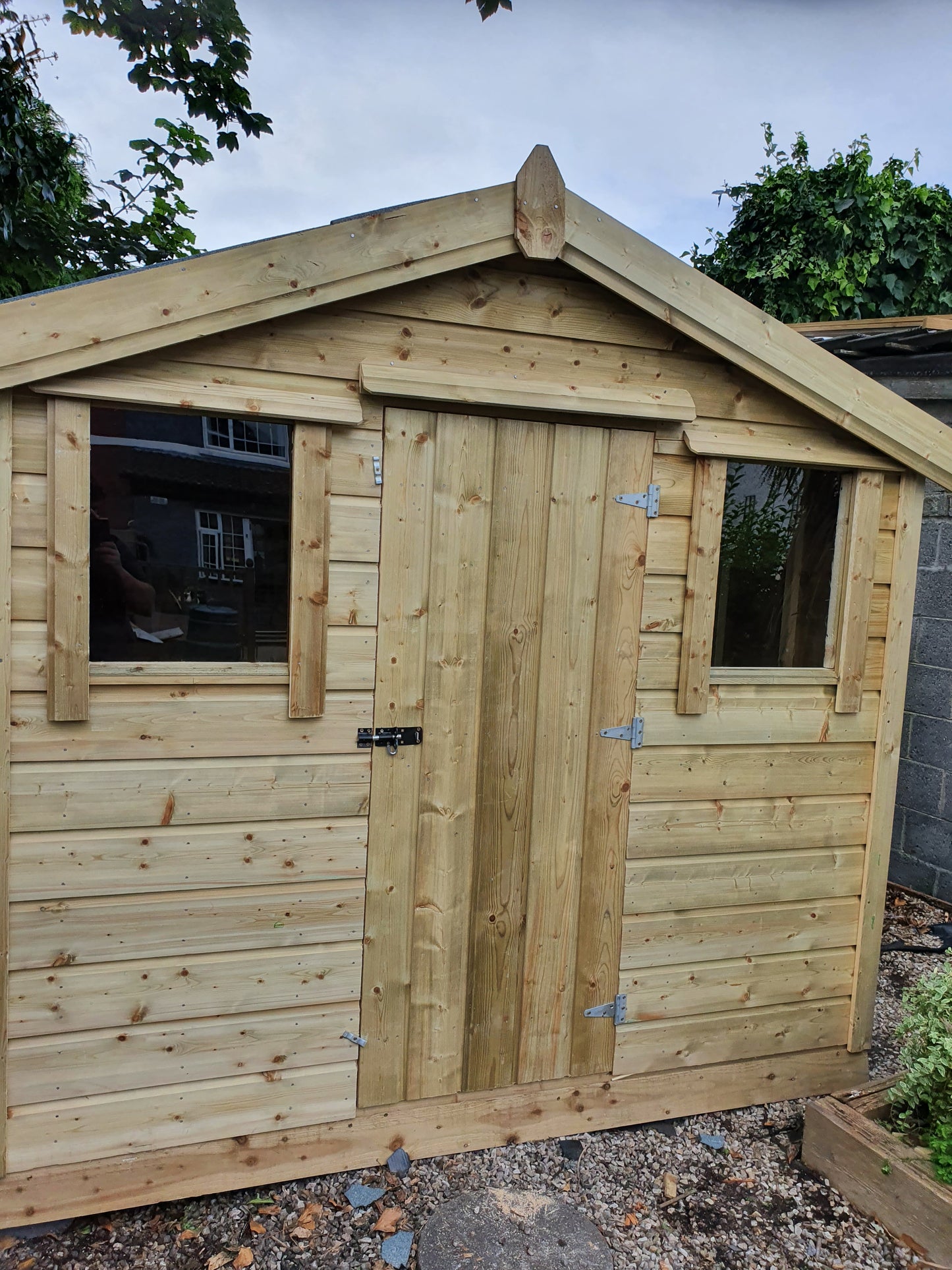 12ft x 8ft Shiplap Storm Force shed - 2 windows