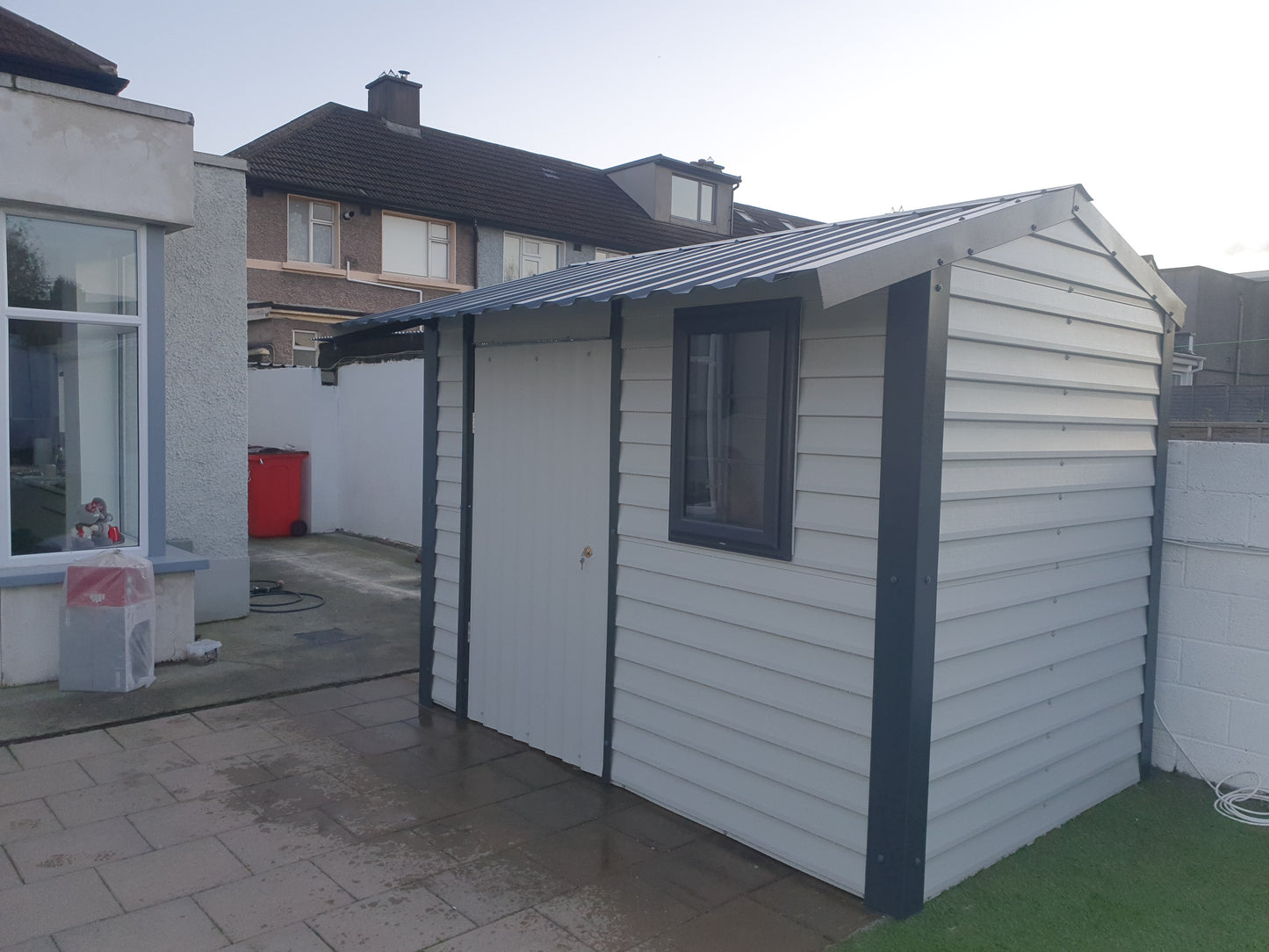 Overhang PVC Coated Steel Shed Range