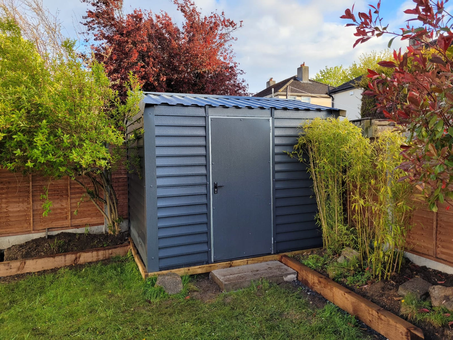 10ftx8ft PVC Coated Steel Shed