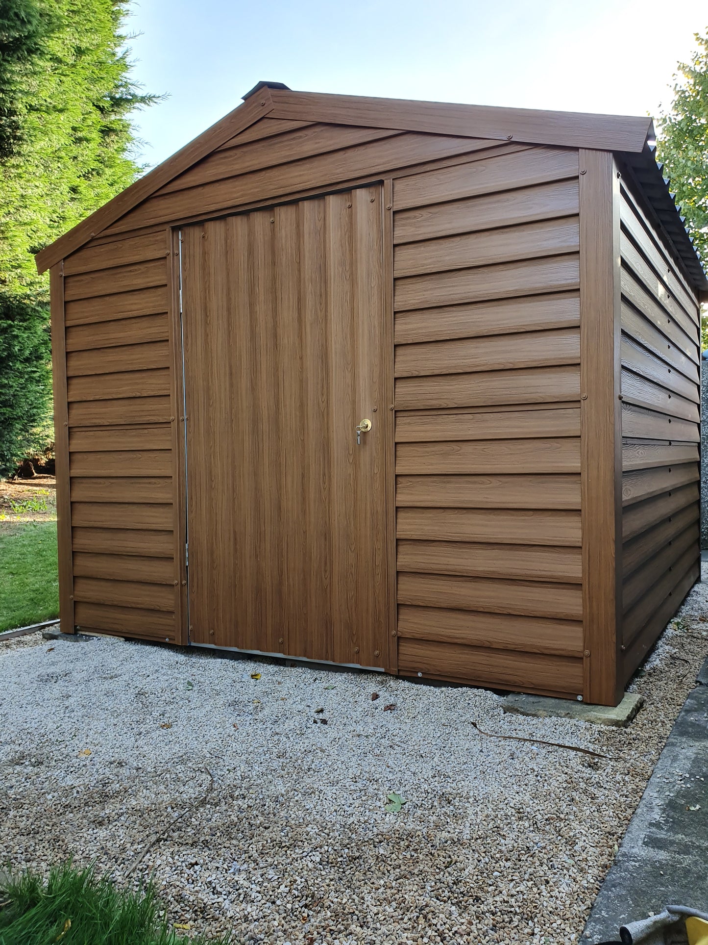 10ft x 9ft6 PVC Coated Steel Shed