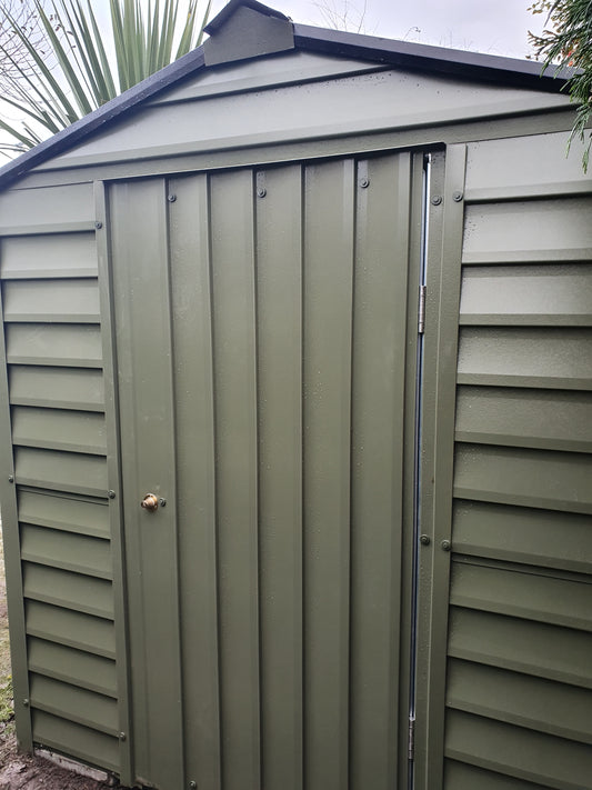 10x6ft6 PVC Coated Steel Shed