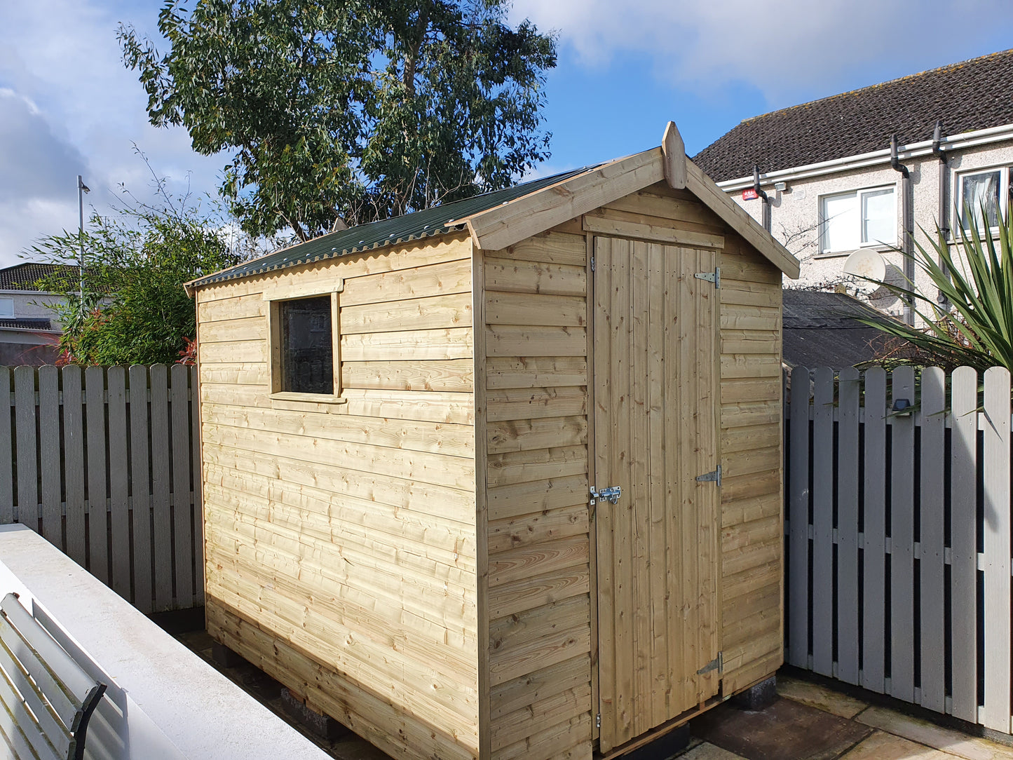 8ft x 6ft Shiplap Storm Force Shed - 1 window