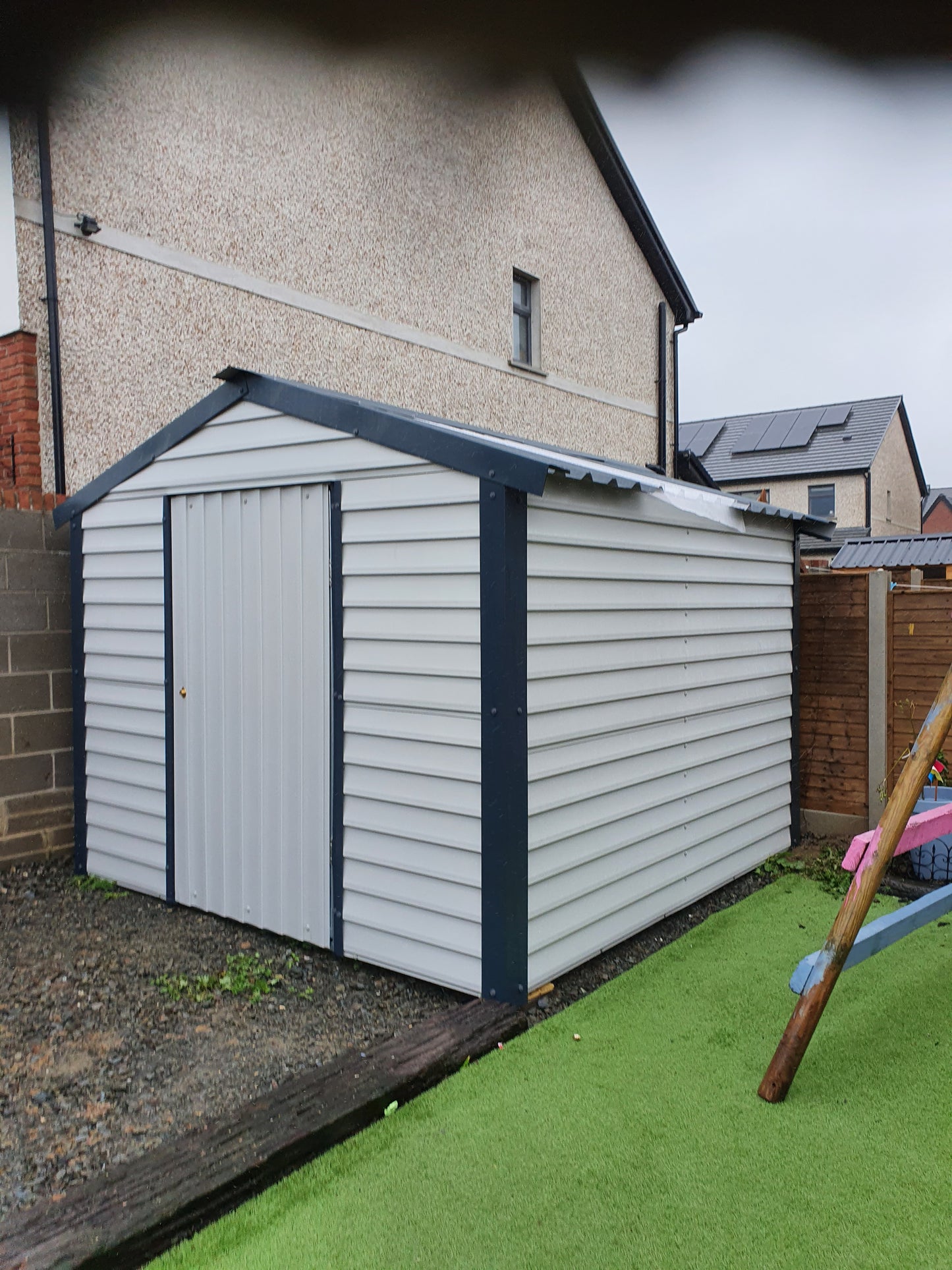 8ft x 6ft6 PVC Coated Steel Shed