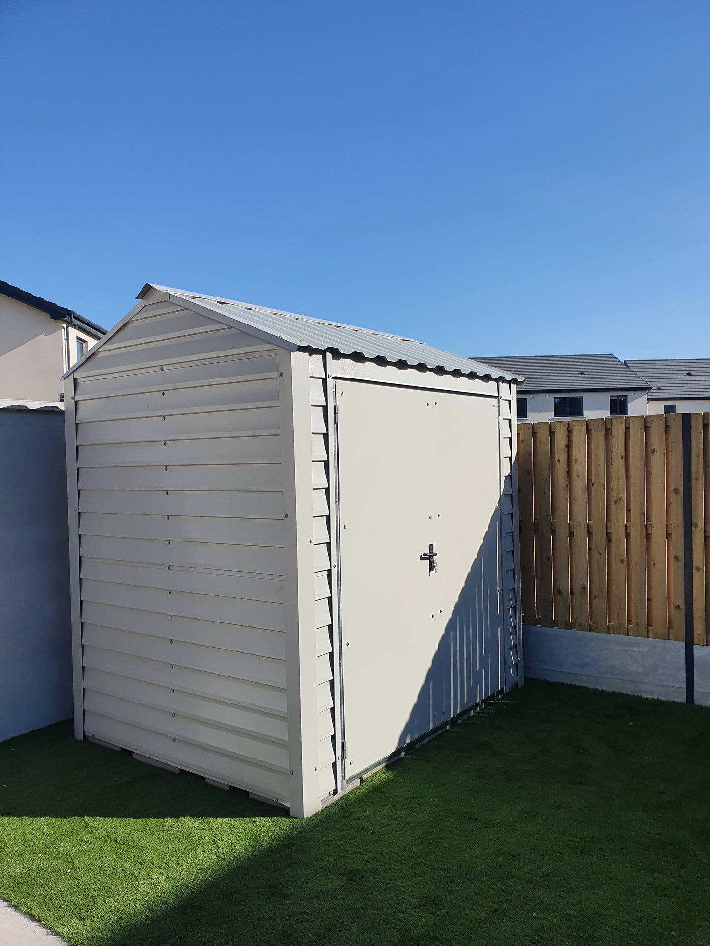 13ft4 x9ft6 PVC Coated Steel Shed