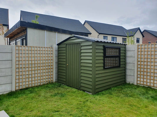 8ft x 6ft6 PVC Coated Steel Shed
