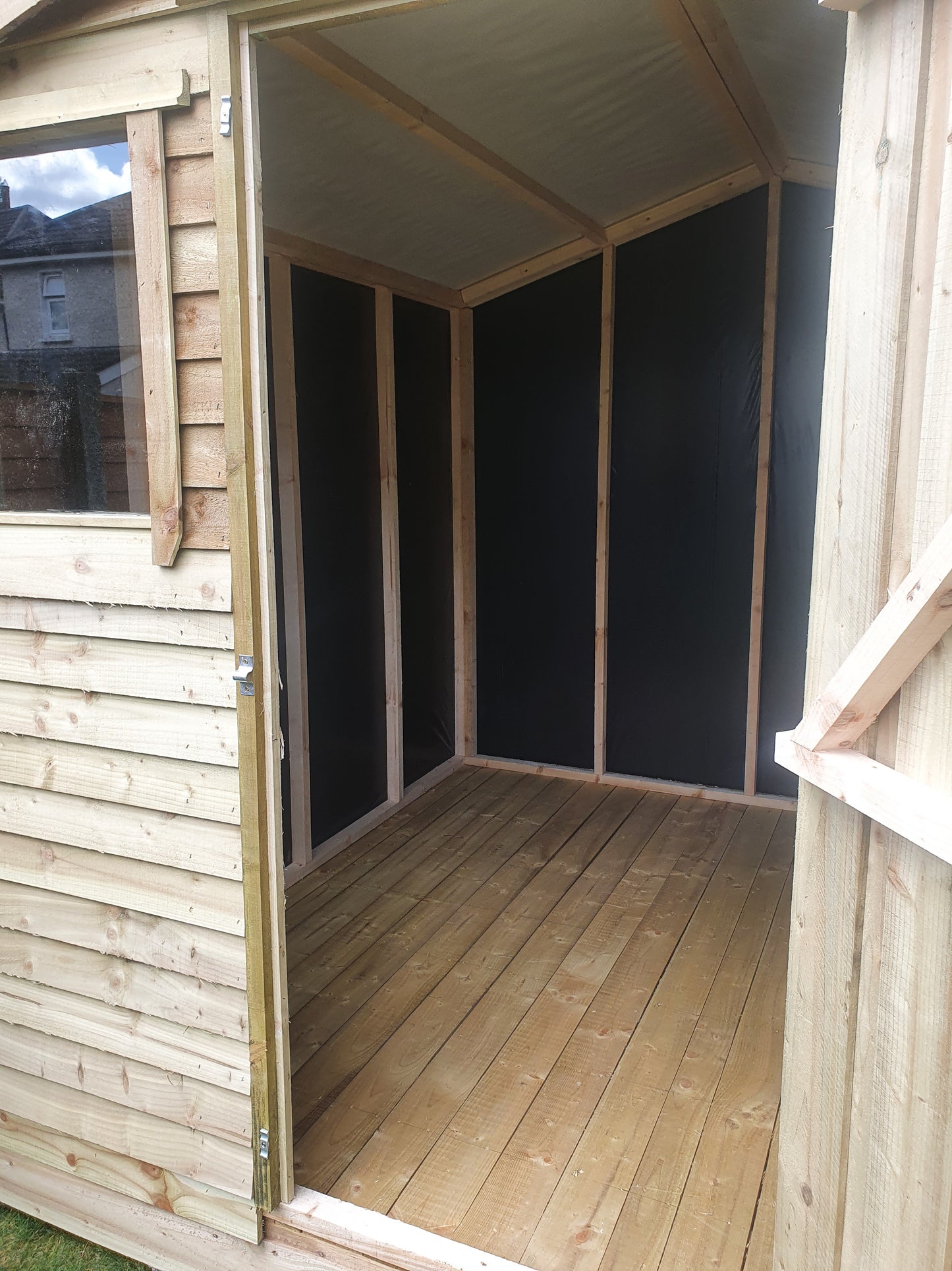 8ft x 8ft Rustic Storm Force Shed - 2 windows
