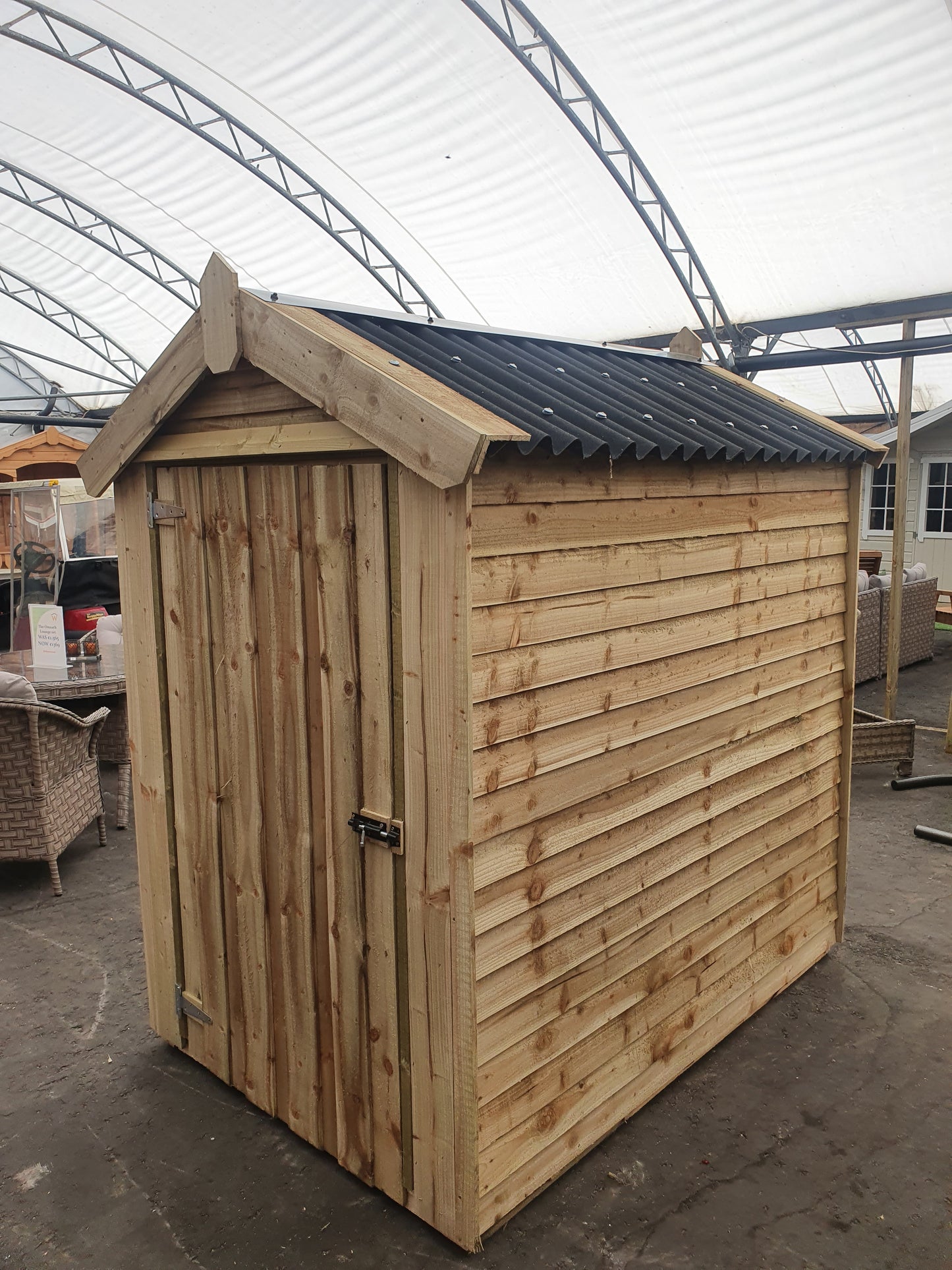 6ft x 4ft Rustic Timber Shed