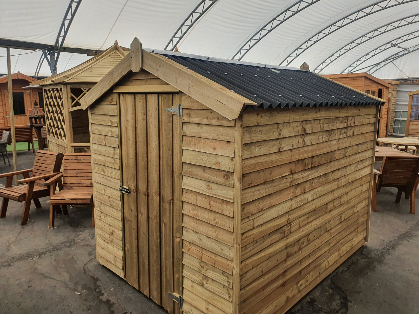 8ft x 6ft Rustic Timber Shed